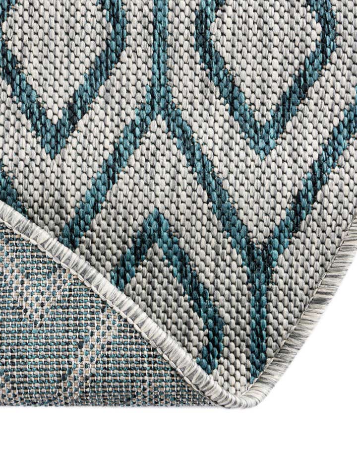 4' x 4' Easy-Clean Jill Zarin Turks and Caicos Indoor / Outdoor Round Rug