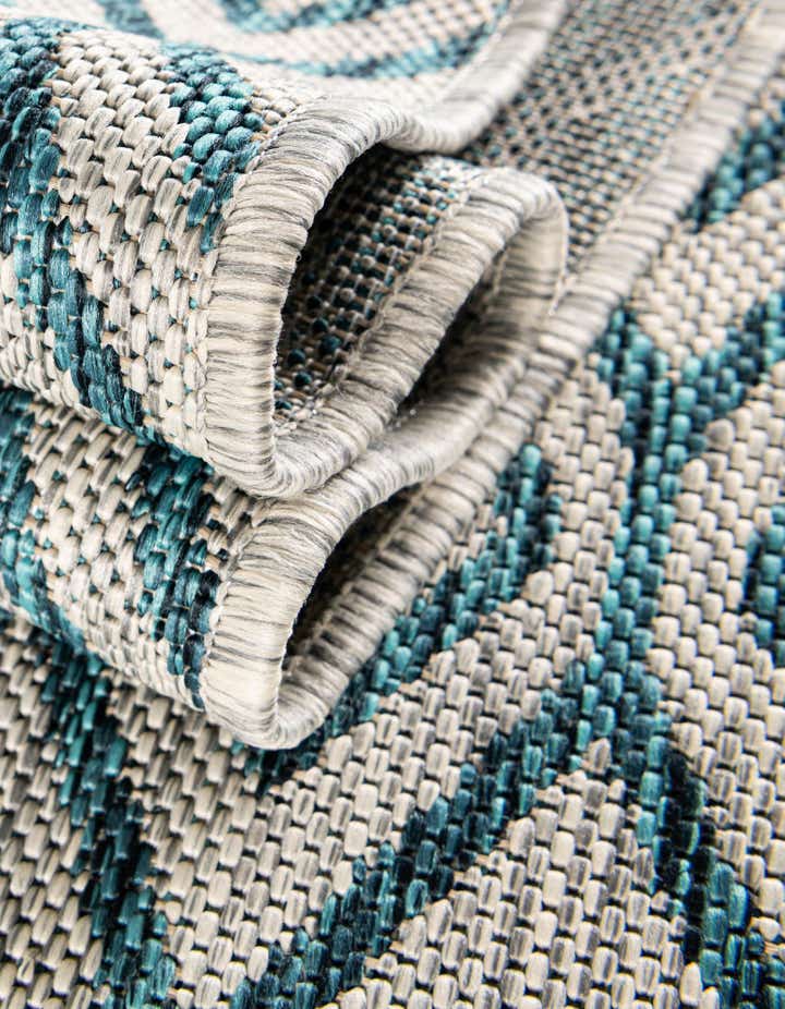 4' x 4' Easy-Clean Jill Zarin Turks and Caicos Indoor / Outdoor Round Rug