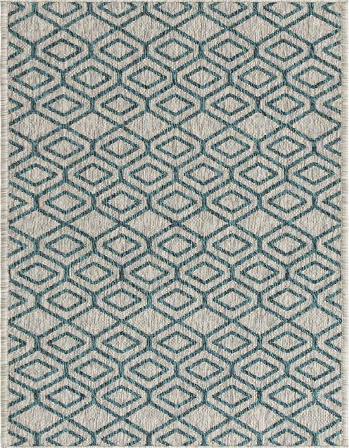 Detail image of 2' x 8' Easy-Clean Jill Zarin Turks and Caicos Indoor / Outdoor Runner Rug
