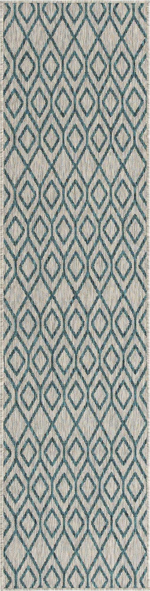 2' x 8' Easy-Clean Jill Zarin Turks and Caicos Indoor / Outdoor Runner Rug