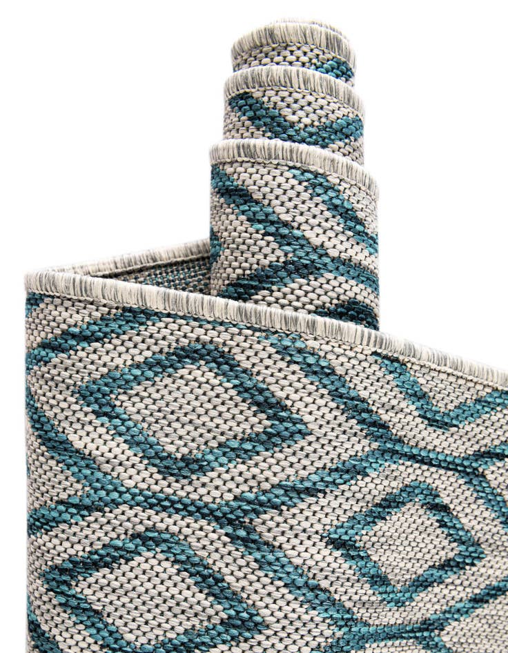 Detail image of 2' x 6' Easy-Clean Jill Zarin Turks and Caicos Indoor / Outdoor Runner Rug