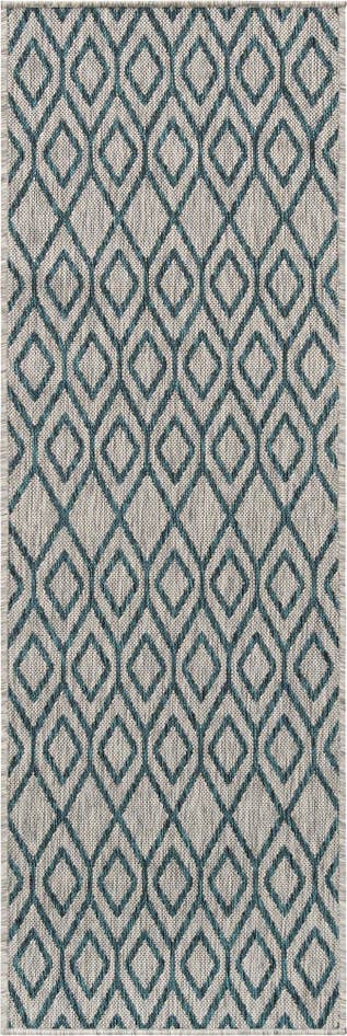 Detail image of 2' x 6' Easy-Clean Jill Zarin Turks and Caicos Indoor / Outdoor Runner Rug