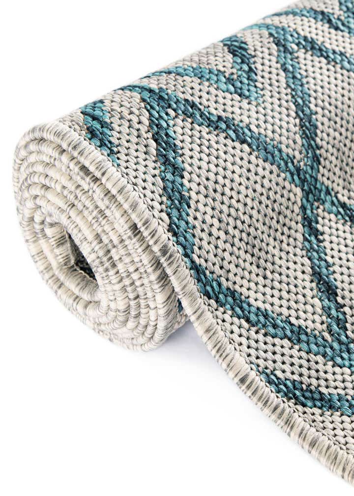 7' 10 x 7' 10 Easy-Clean Jill Zarin Turks and Caicos Indoor / Outdoor Square Rug