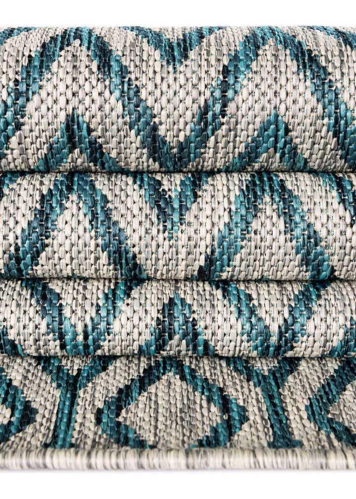 7' 10 x 7' 10 Easy-Clean Jill Zarin Turks and Caicos Indoor / Outdoor Square Rug