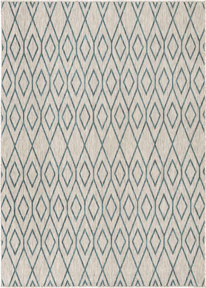7' 10 x 7' 10 Easy-Clean Jill Zarin Turks and Caicos Indoor / Outdoor Square Rug