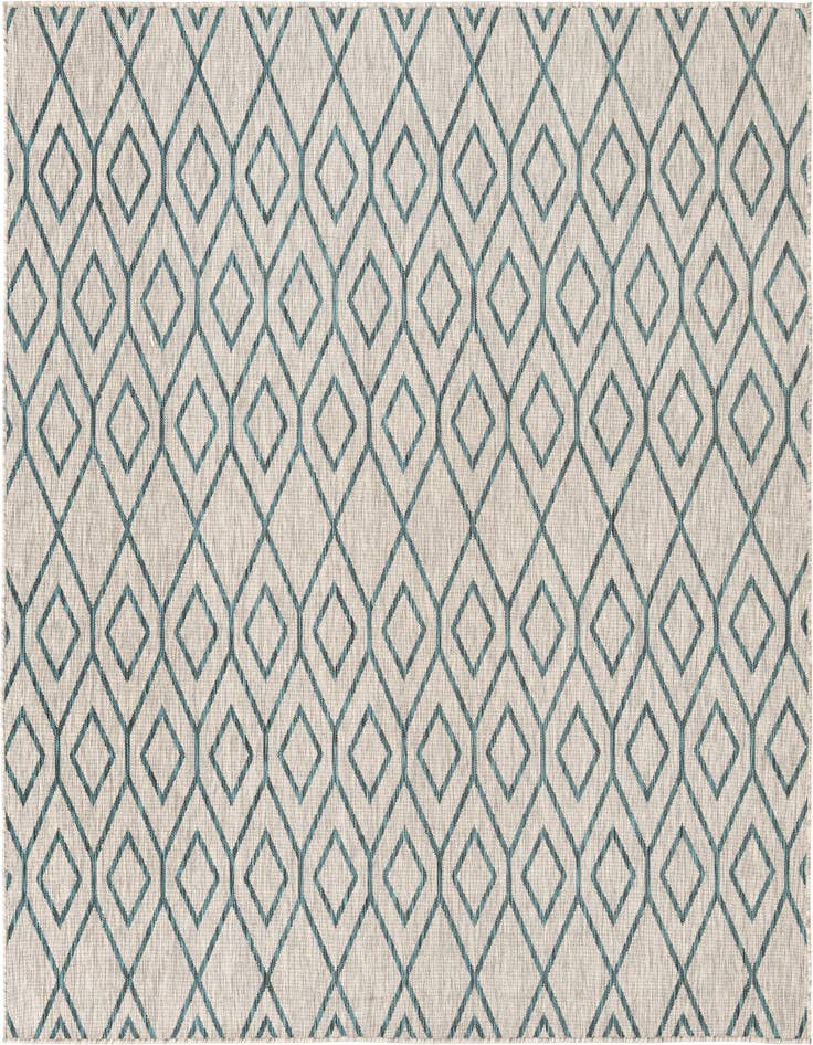 Detail image of 7' 10 x 7' 10 Easy-Clean Jill Zarin Turks and Caicos Indoor / Outdoor Square Rug