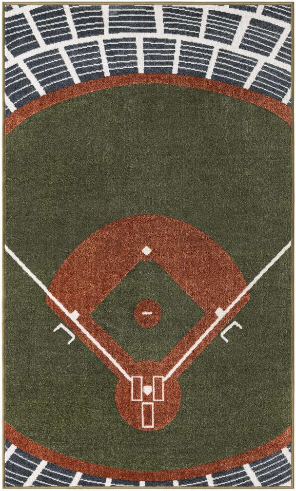 3' 3 x 5' 3 Sports Washable Rug