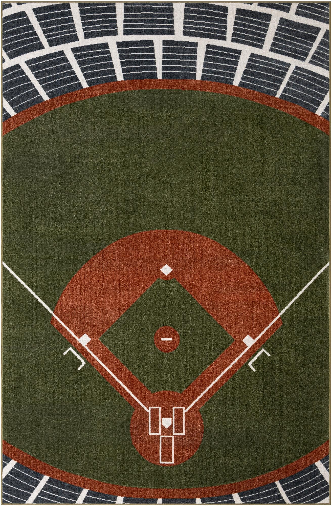 6' x 9' Sports Washable Rug