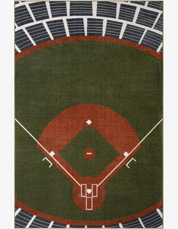 6' x 9' Sports Washable Rug