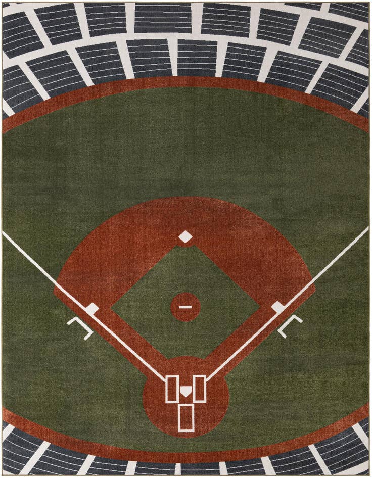 Detail image of 9' x 12' Sports Washable Rug