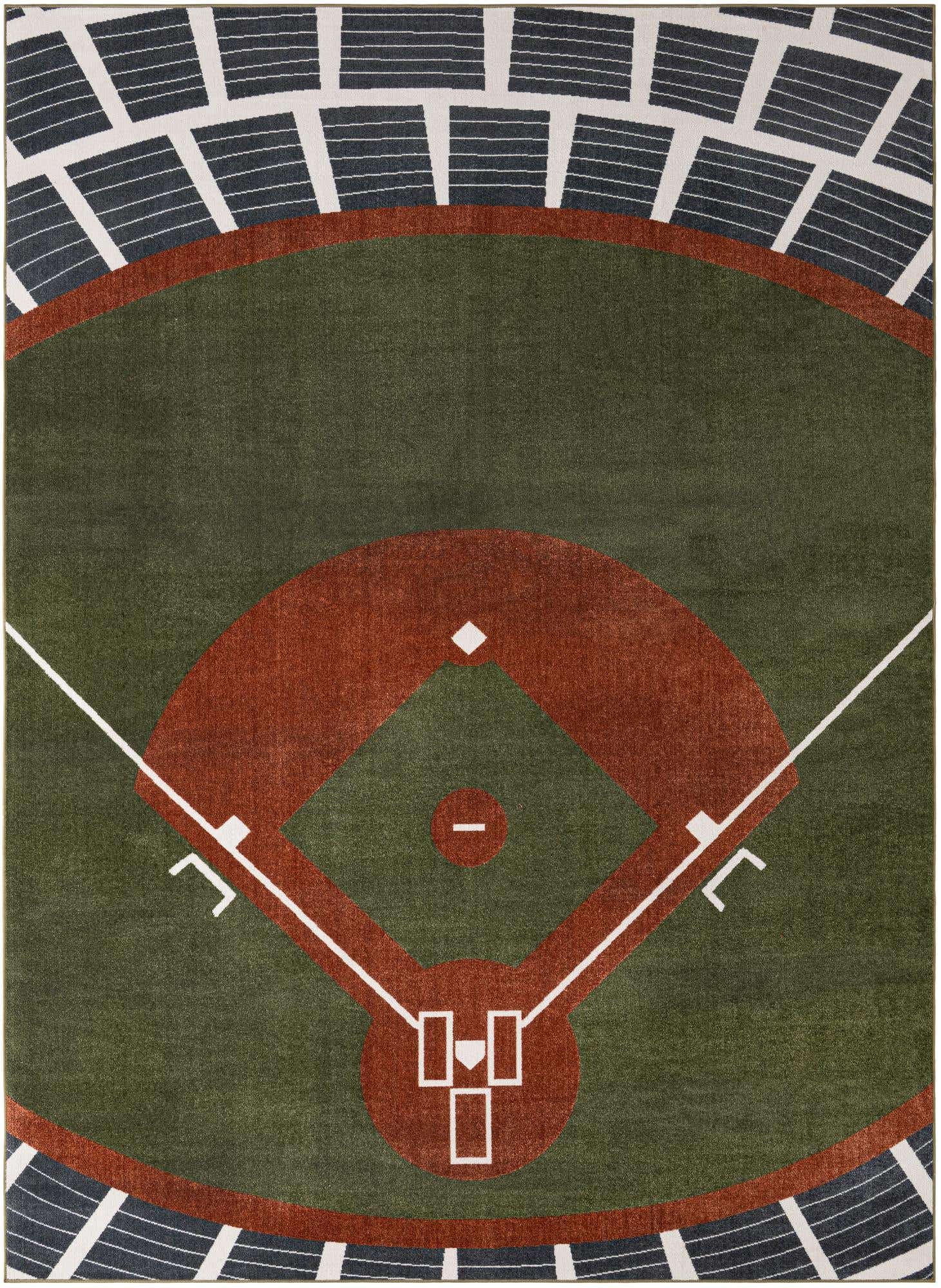 9' x 12' Sports Washable Rug