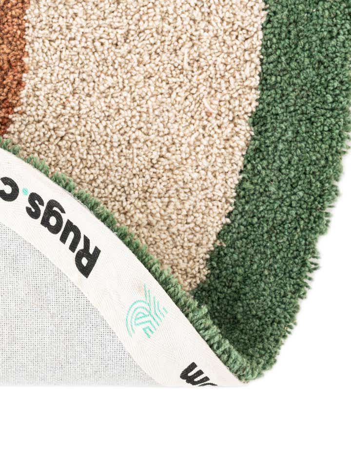 5' 1 x 8' Handtufted Wool Freeform Rug