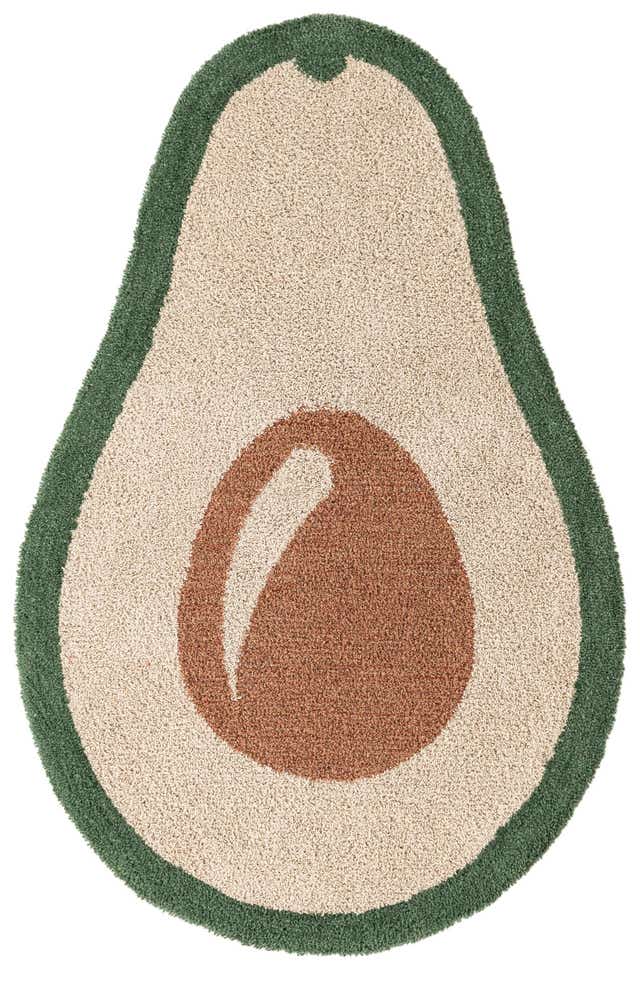 5' 1 x 8' Handtufted Wool Freeform Rug