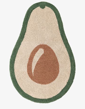 5' 1 x 8' Handtufted Wool Freeform Rug