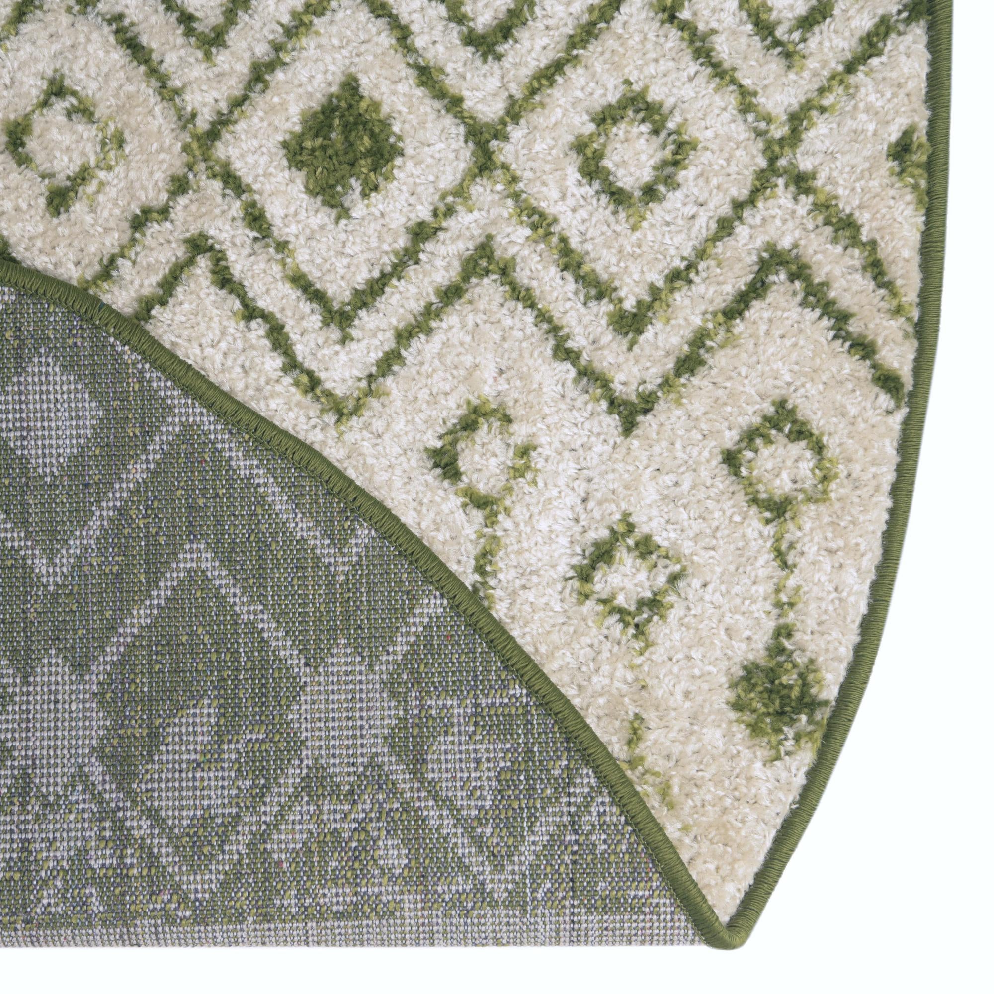 4' x 6' Moroccan Trellis Oval Rug