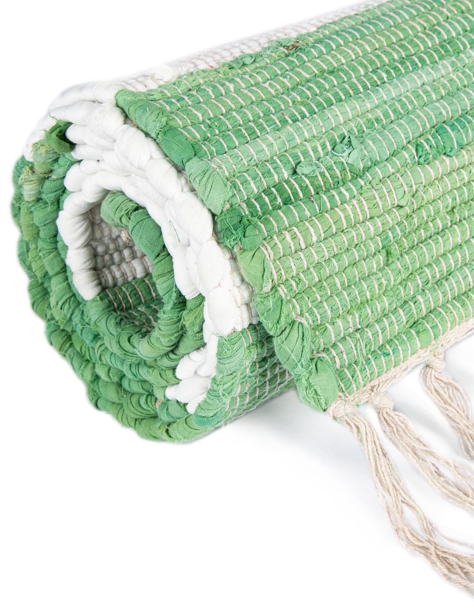 2' 2 x 3' 1 Hand Woven Chindi Rag Rug