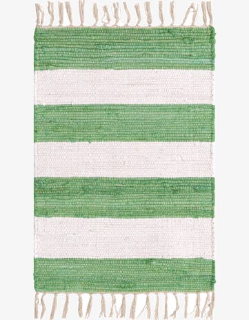 2' 2 x 3' 1 Hand Woven Chindi Rag Rug