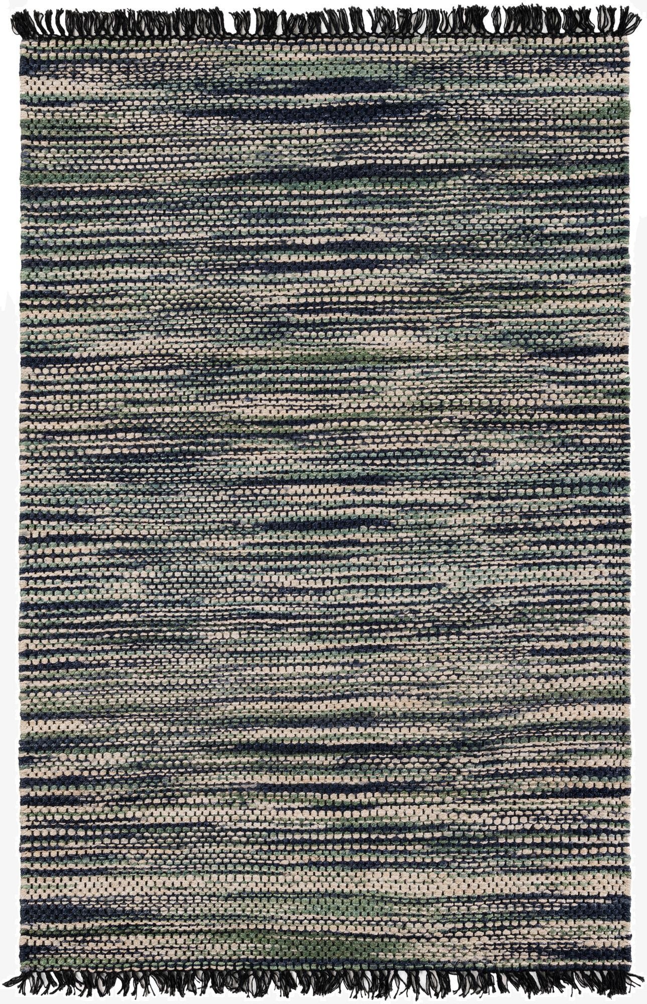 5' 1 x 8'  Hand Woven Chunky Jute Rug