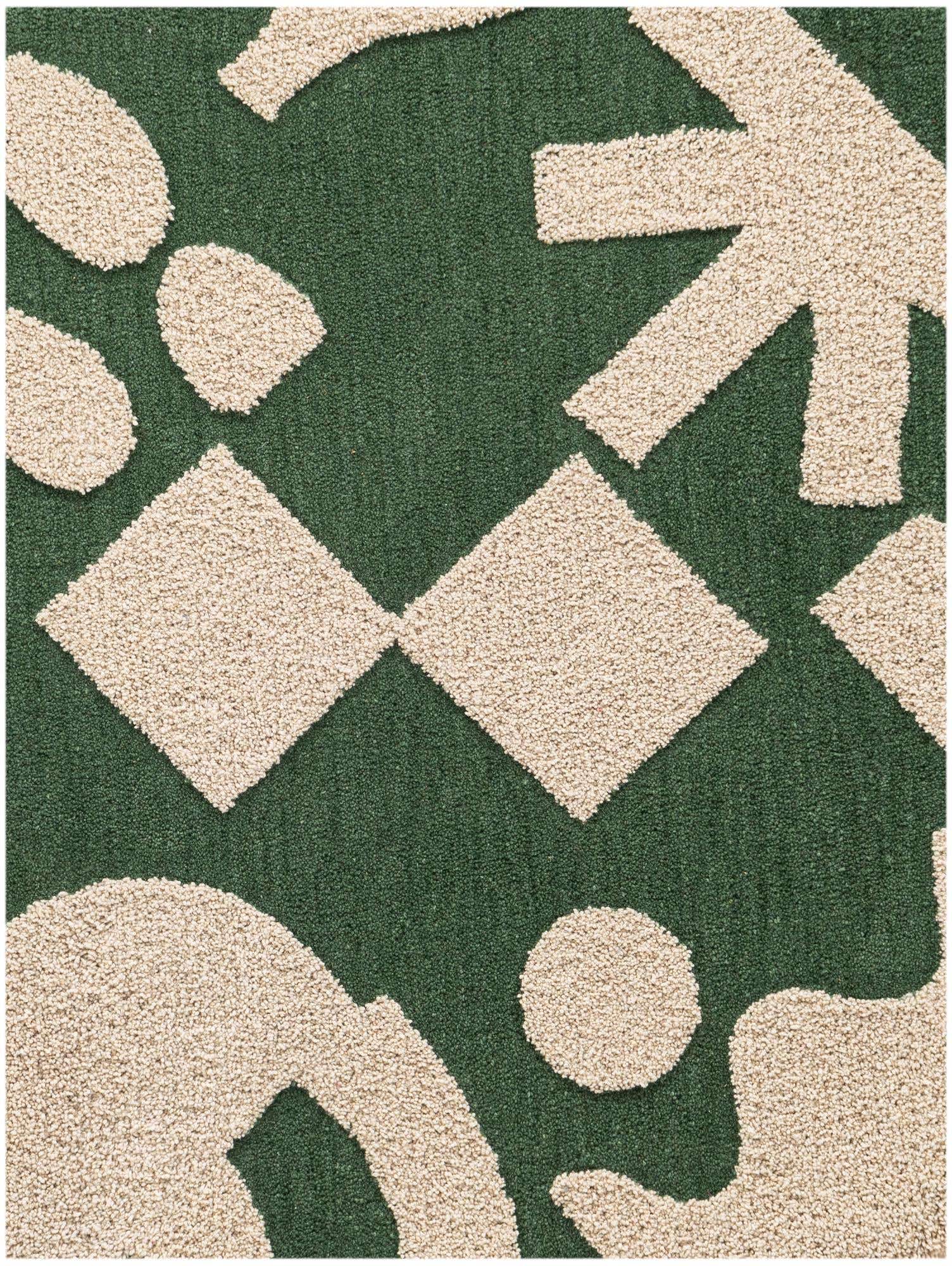3' 3 x 5' 3 Handtufted Wool Rug
