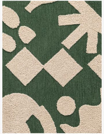 3' 3 x 5' 3 Handtufted Wool Rug
