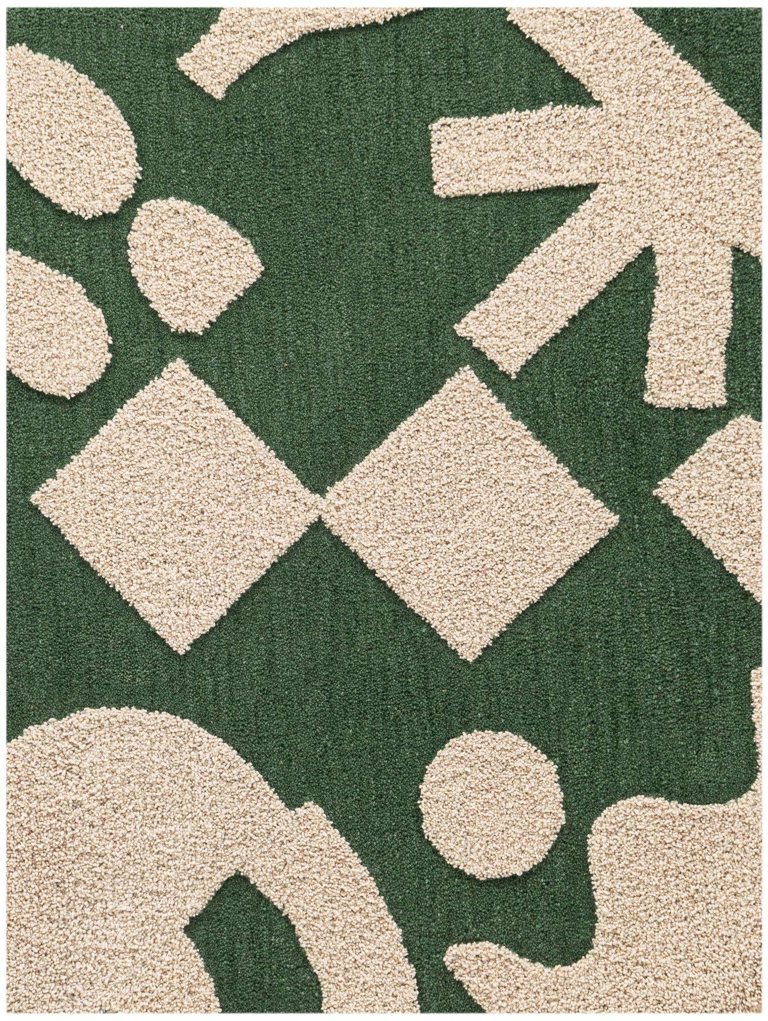 6' 1 x 9' Handtufted Wool Rug