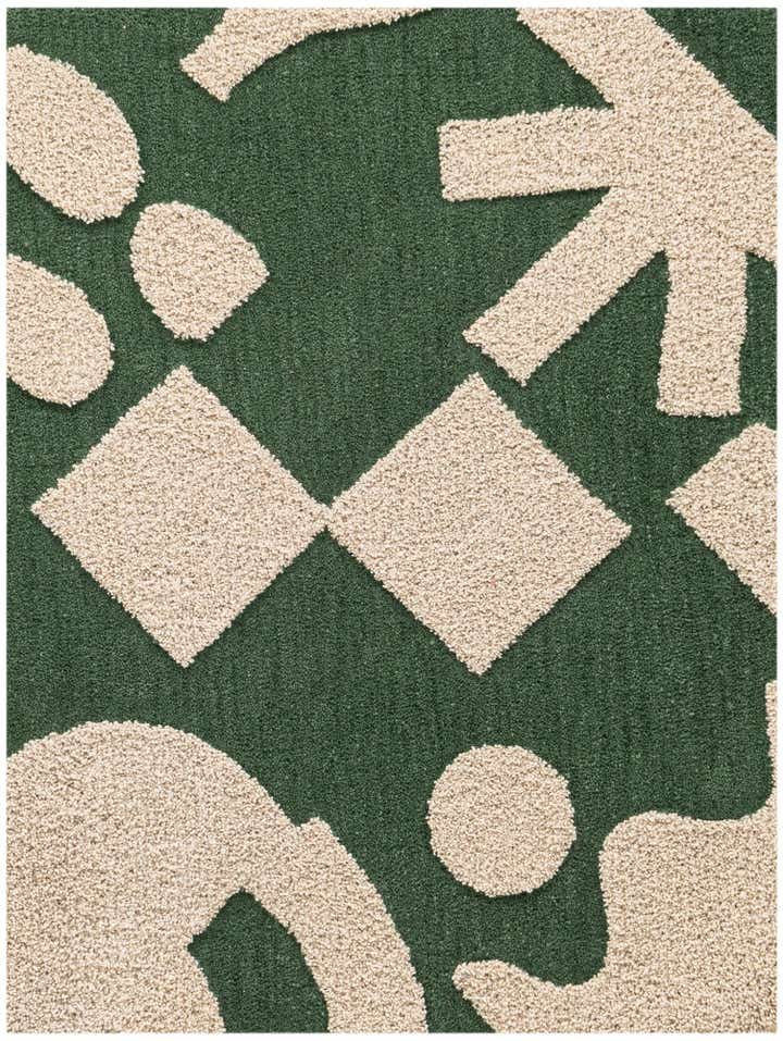 6' 1 x 9' Handtufted Wool Rug