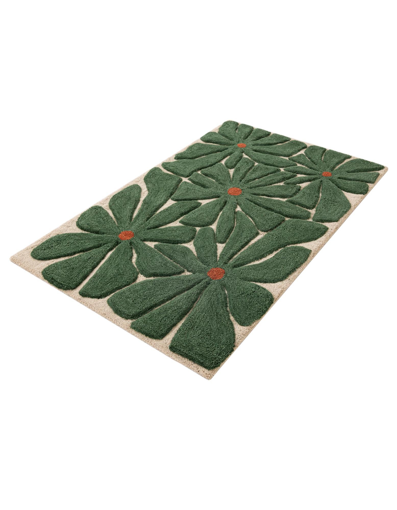 100cm x 160cm Handtufted Wool Alfombra