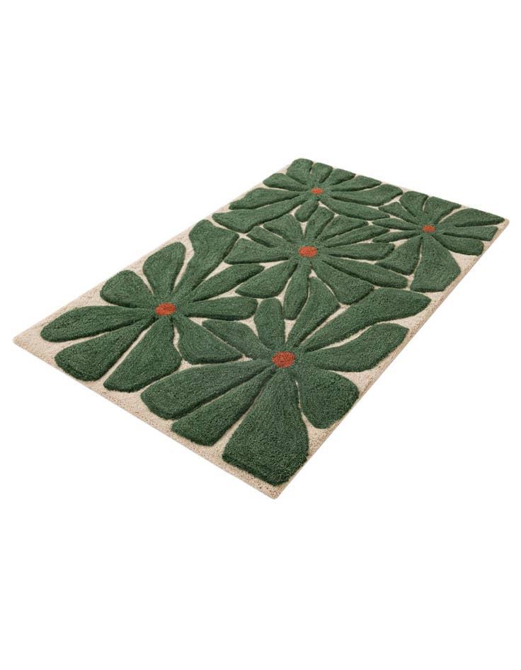 Detail image of 100cm x 160cm Handtufted Wool Alfombra