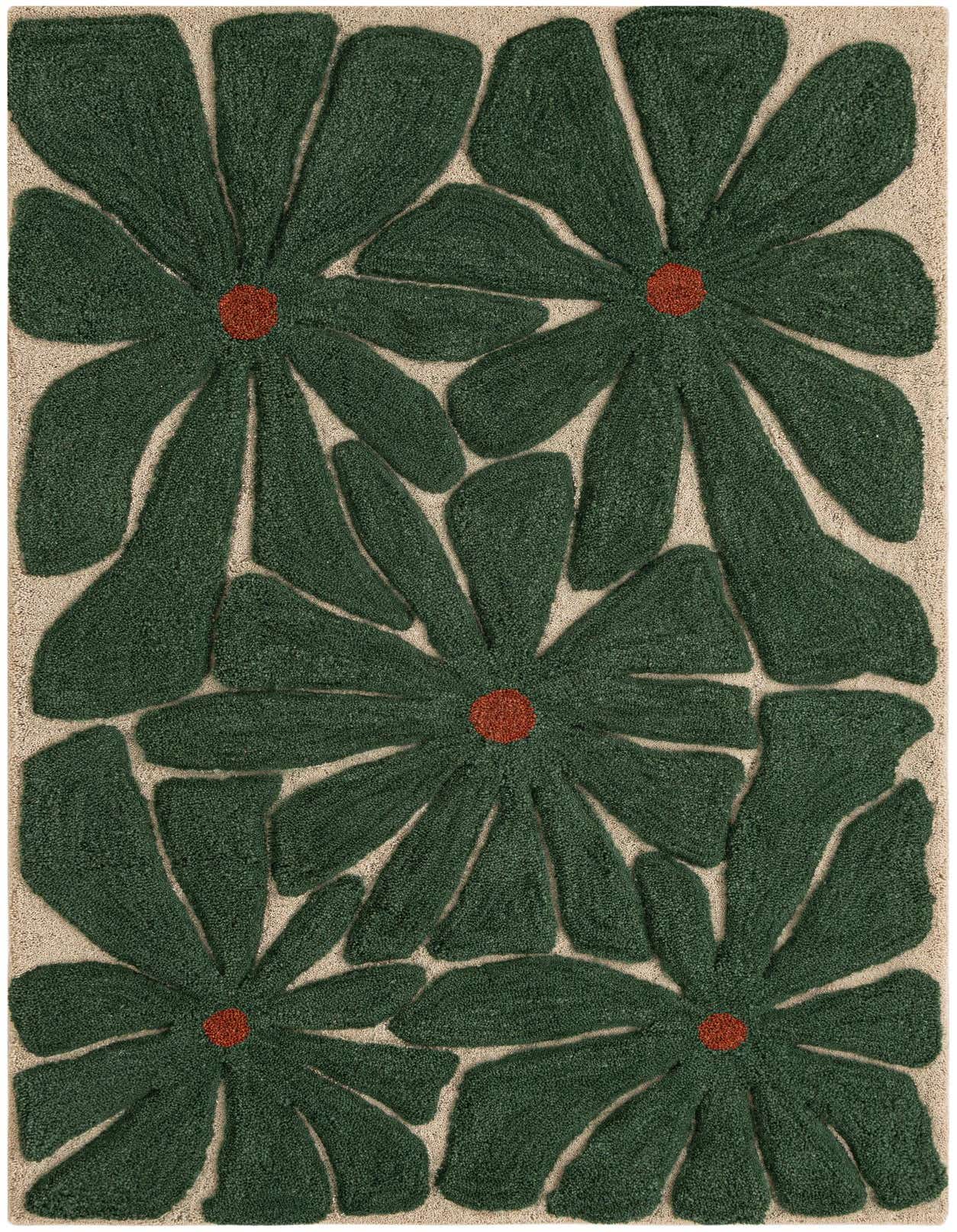 8' x 10' Handtufted Wool Rug