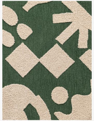 6' 1 x 9' Handtufted Wool Rug