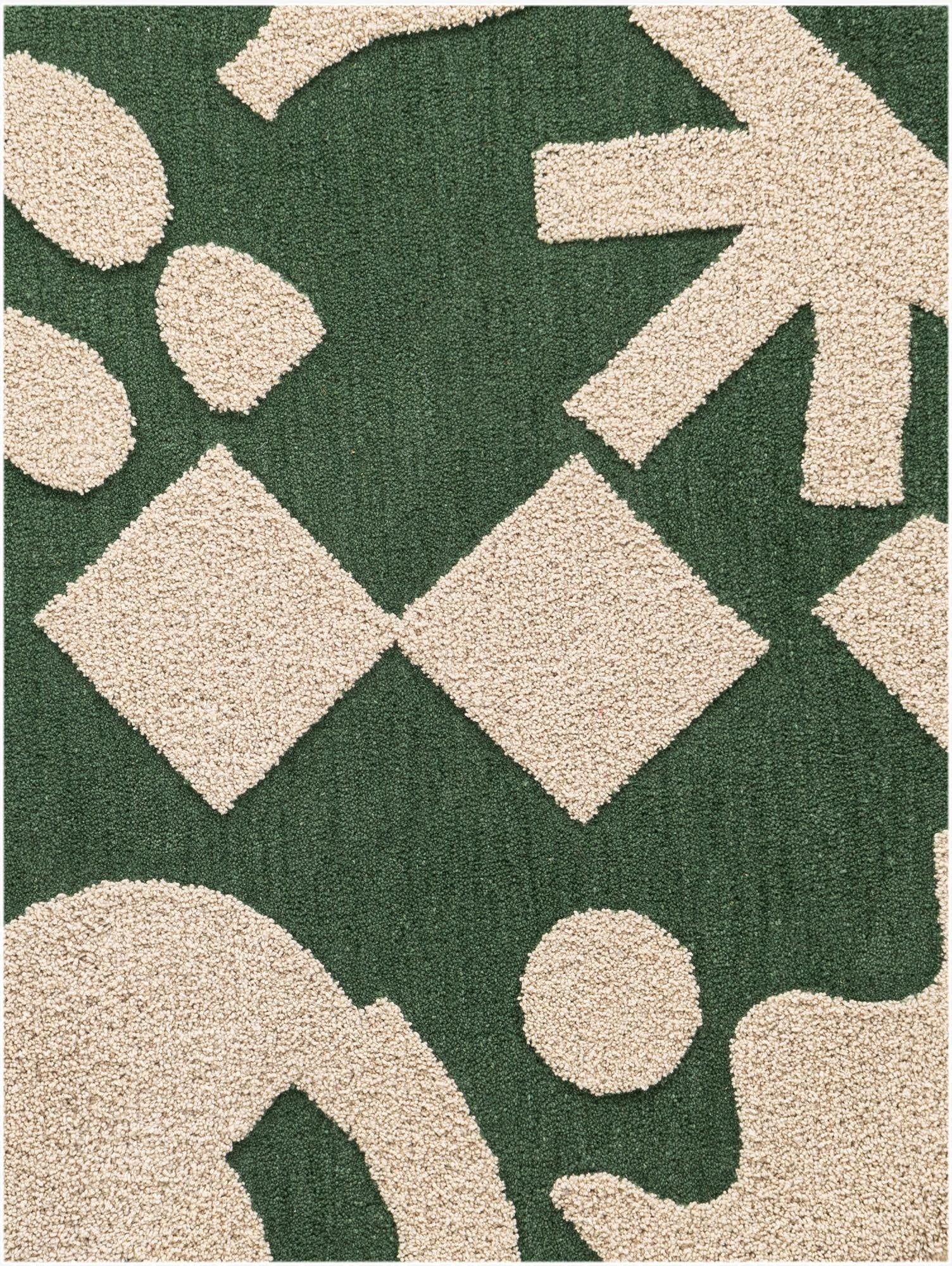 2' x 3' 1 Handtufted Wool Rug