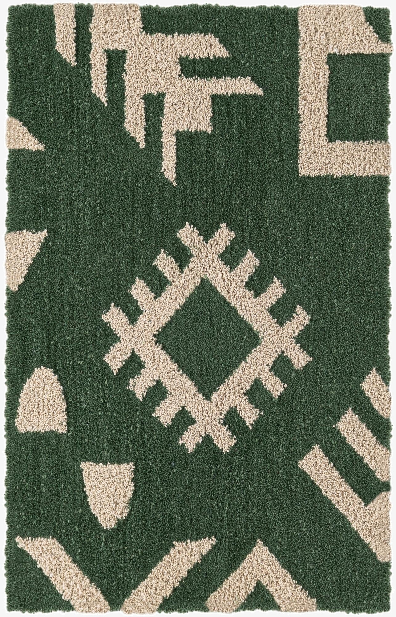 2' x 3' 1 Handtufted Wool Rug