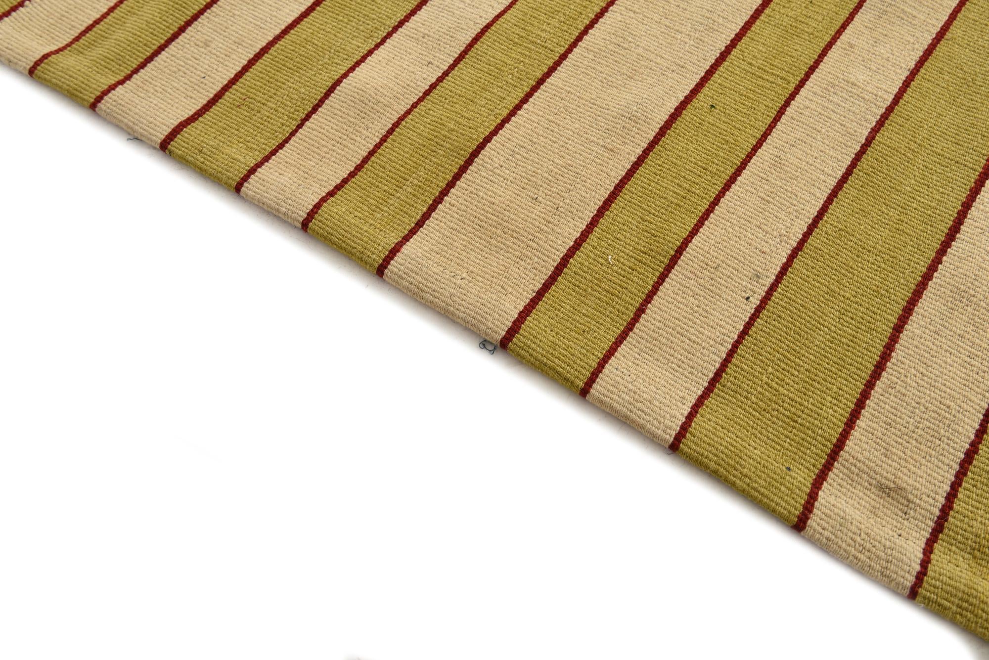 10' 5 x 12' 4 Hand Woven Kilim Modern Wool Rug