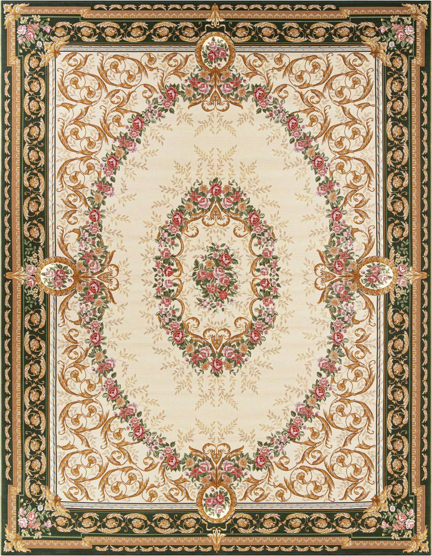 10' x 14' Easy-Clean Traditional Indoor / Outdoor Rug