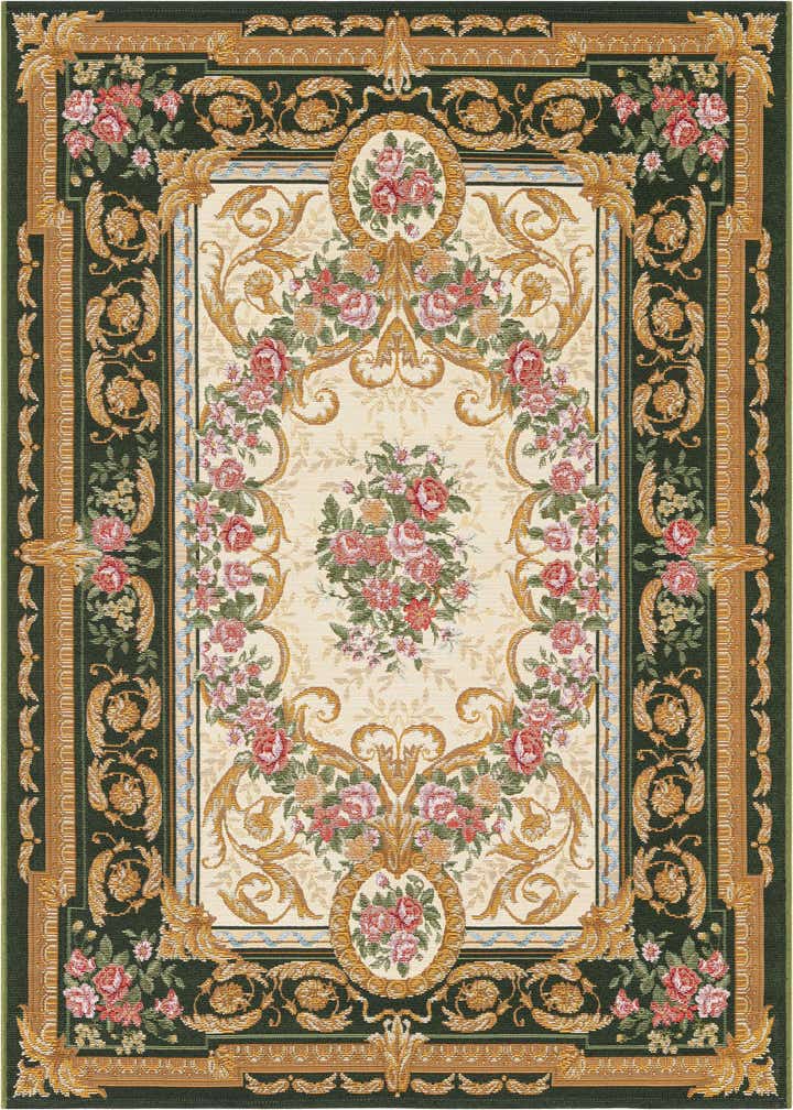 4' x 6' Easy-Clean Traditional Indoor / Outdoor Rug