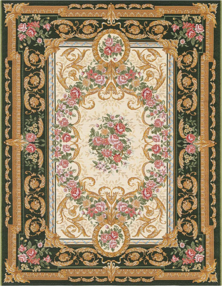 Detail image of 4' x 6' Easy-Clean Traditional Indoor / Outdoor Rug
