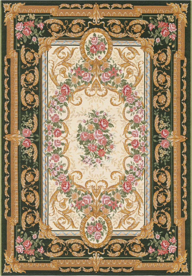 Detail image of 4' x 6' Easy-Clean Traditional Indoor / Outdoor Rug