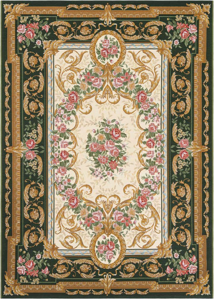 5' x 8' Easy-Clean Traditional Indoor / Outdoor Rug