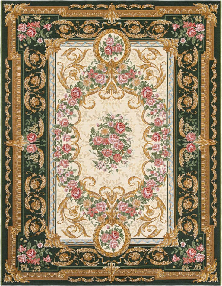 Detail image of 5' x 8' Easy-Clean Traditional Indoor / Outdoor Rug