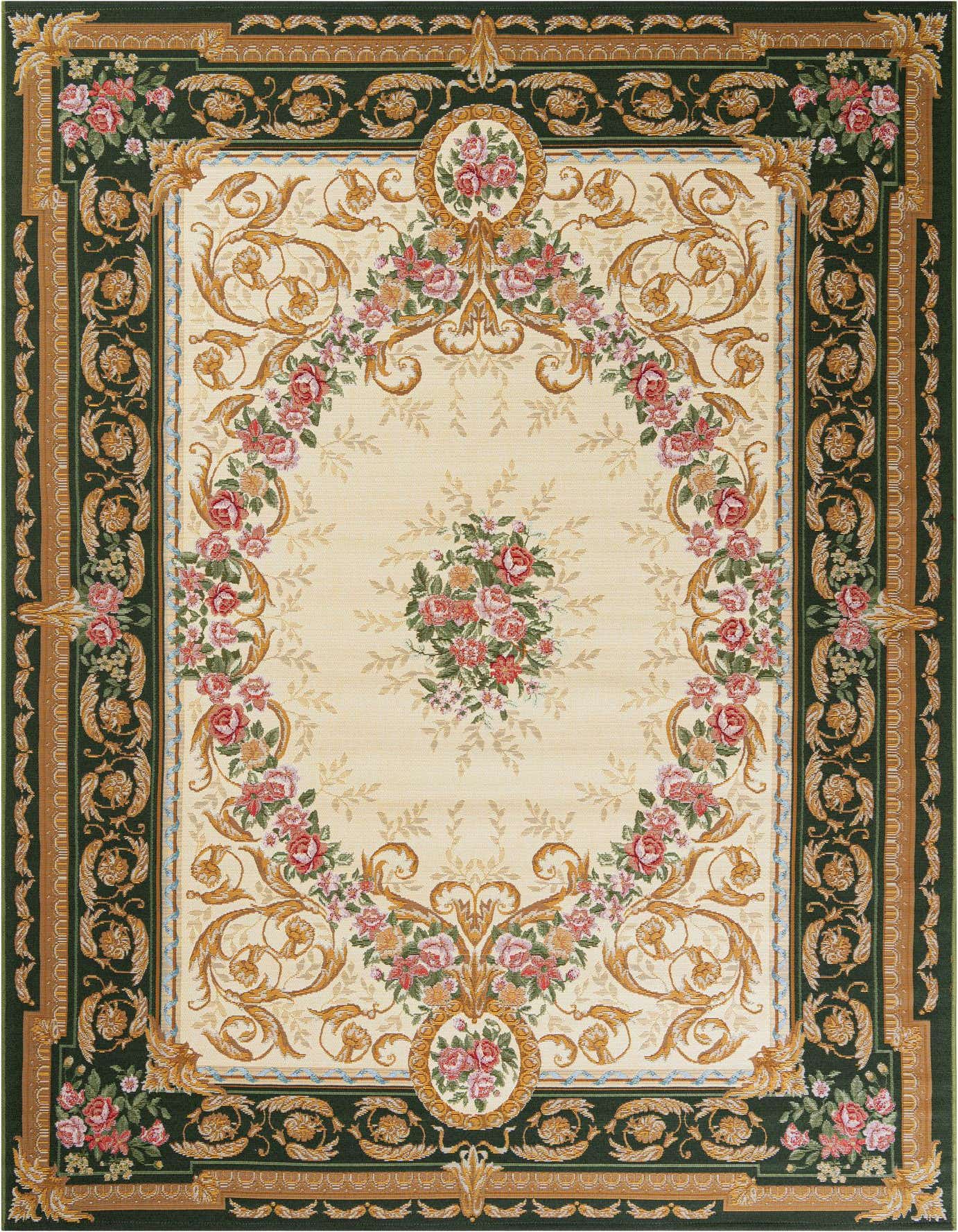 6' x 9' Easy-Clean Traditional Indoor / Outdoor Rug