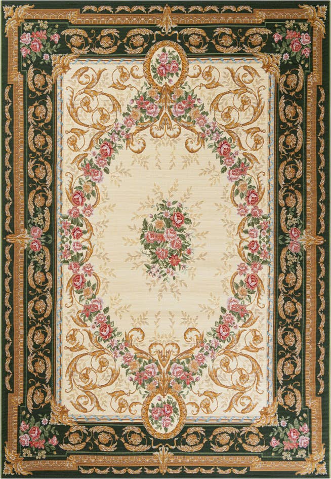 Detail image of 6' x 9' Easy-Clean Traditional Indoor / Outdoor Rug