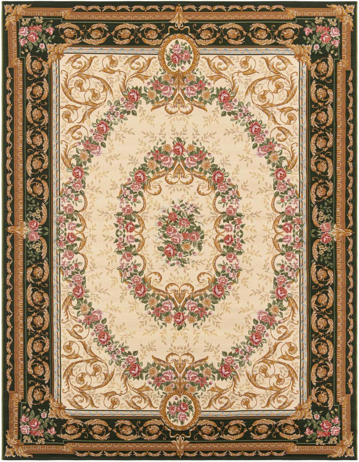 Detail image of 7' 10 x 10' Easy-Clean Traditional Indoor / Outdoor Rug
