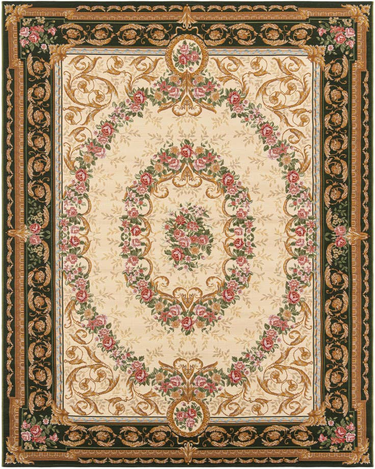 Detail image of 7' 10 x 10' Easy-Clean Traditional Indoor / Outdoor Rug