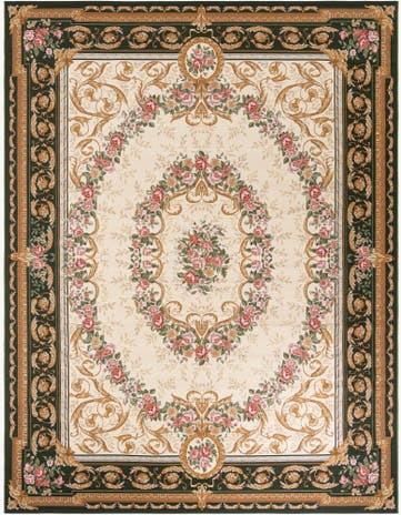 9' x 12' Easy-Clean Traditional Indoor / Outdoor Rug