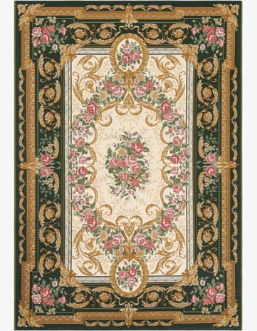 5' x 8' Easy-Clean Traditional Indoor / Outdoor Rug