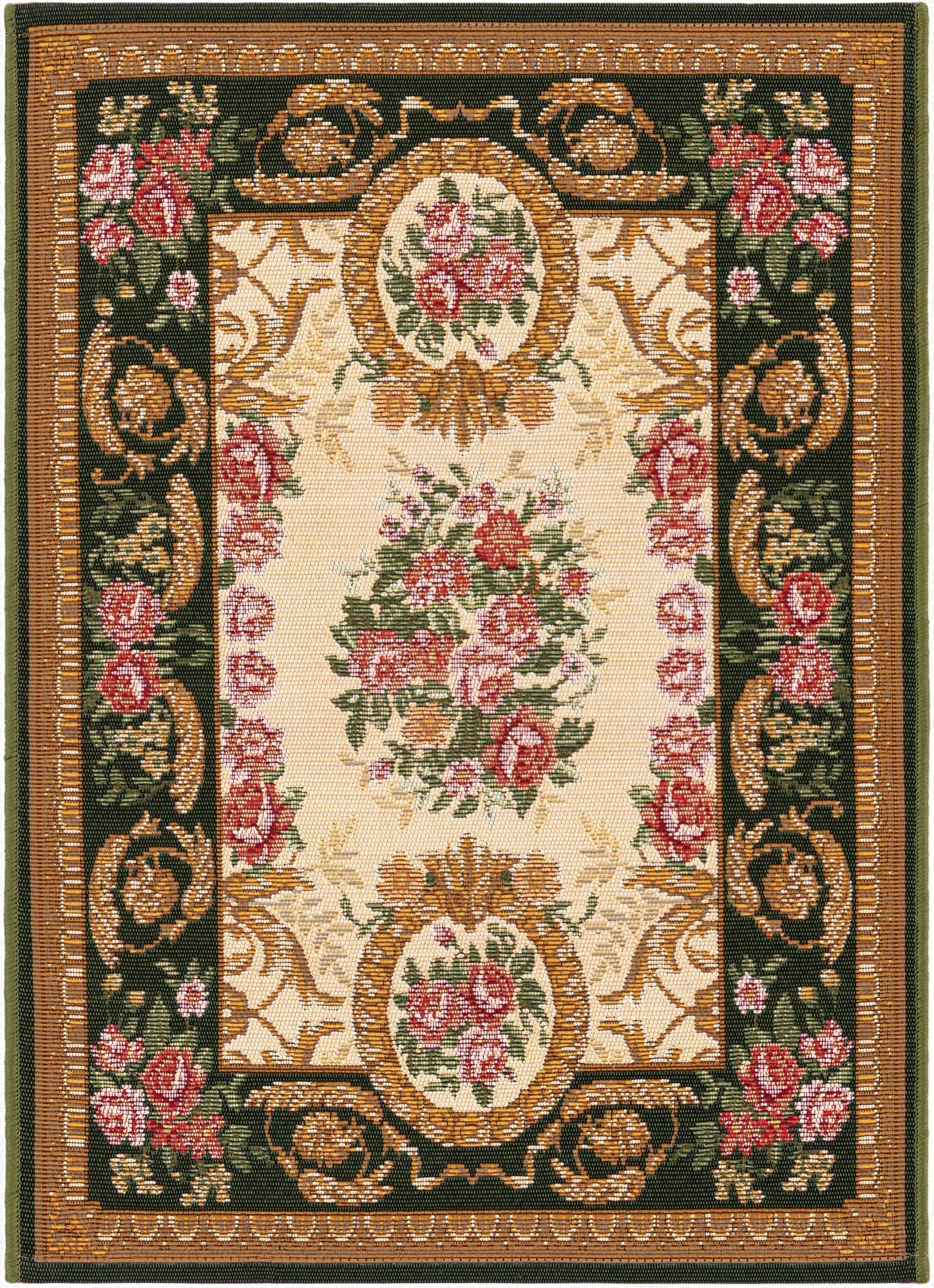 2' x 3'  Washable Traditional Indoor / Outdoor Rug