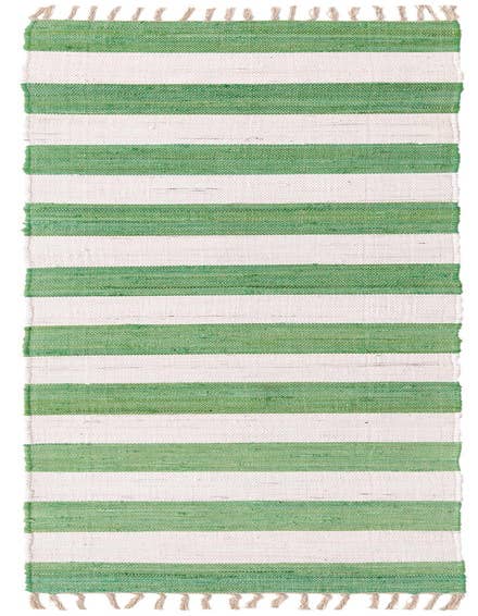 Detail image of 2' 7 x 12' Hand Woven Chindi Rag Runner Rug