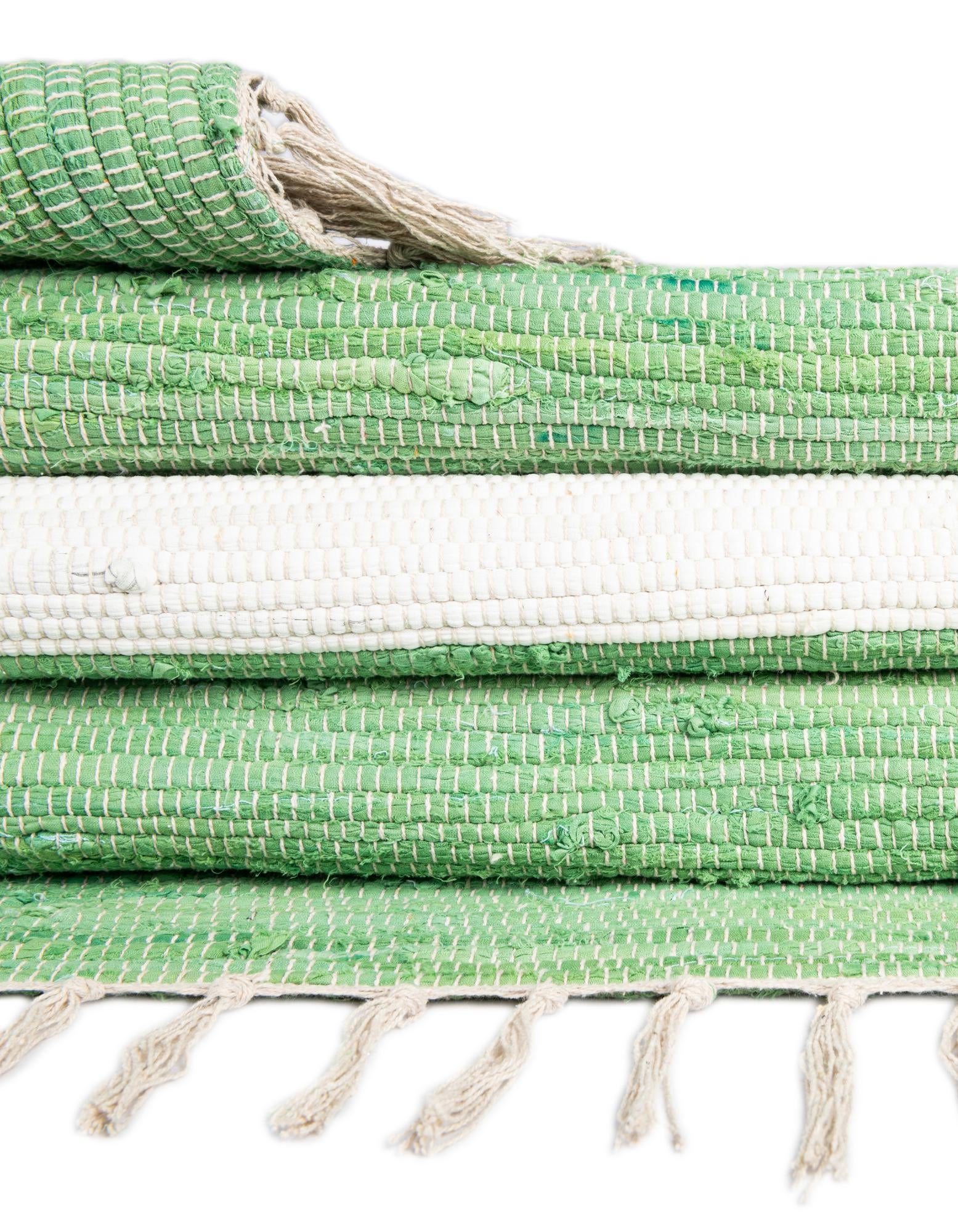 2' 2 x 8' Hand Woven Chindi Rag Runner Rug