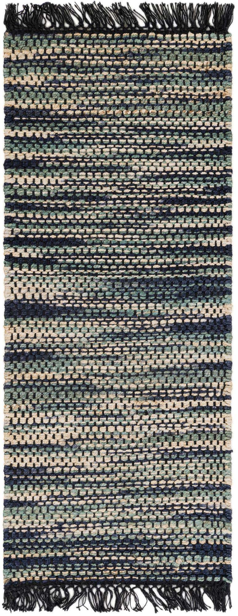 2' x 5' 1 Hand Woven Chunky Jute Runner Rug