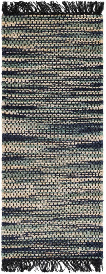 Detail image of 2' x 5' 1 Hand Woven Chunky Jute Runner Rug